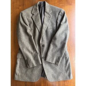 Gianfranco Ruffini Camel Hair Blend Herringbone Blazer Sport Coat - Size 38R
